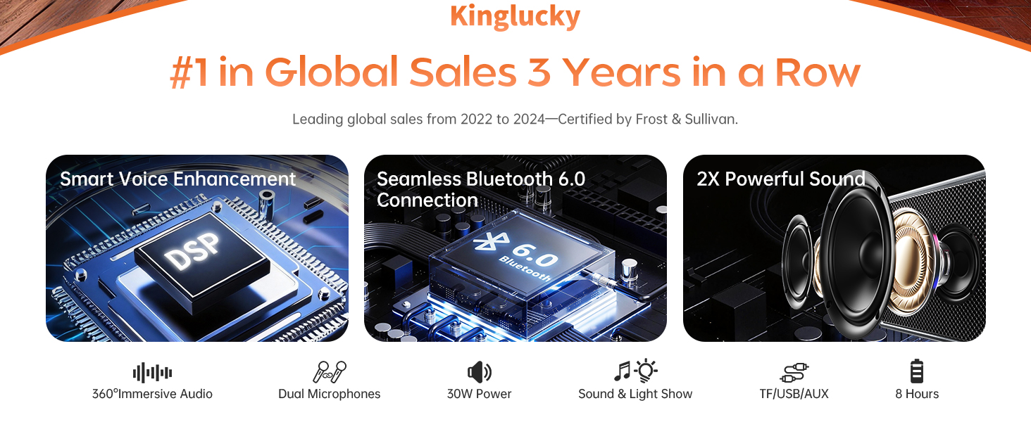 Karaoke Machine for Kids and Adults, Portable Karaoke Machine with 2 Wireless Microphones