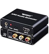 HDMI ARC Adapter, Tendak ARC Audio Extractor with Digital Optical TOSLINK SPDIF/Coaxial and Analo...