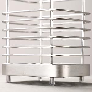 western small items rack tool wand mesh organiser straw stuff drainers inside rustic stand