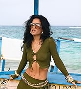 VANLINKER Oversized Trendy Polarized Aviator Sunglasses for Women Men Retro Round Sunglasses Vint...