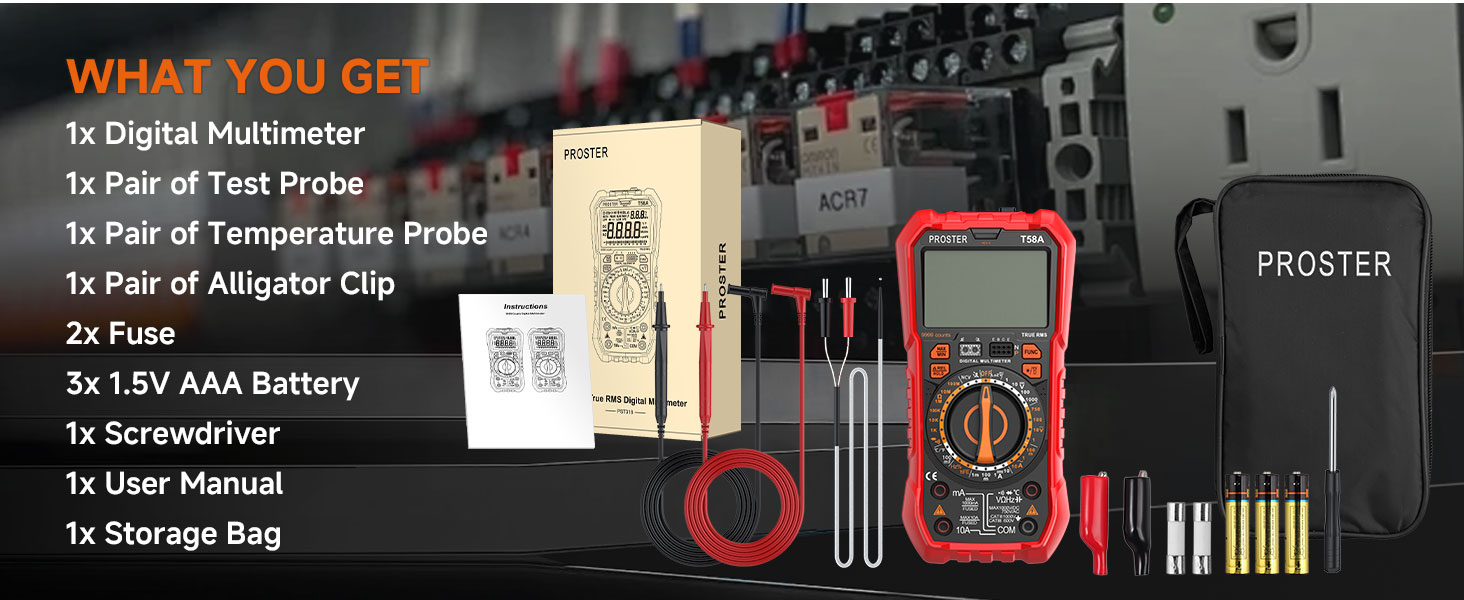 Multimeter 6000 Counts TRMS Auto Range