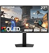 Deco Gear 27 QHD OLED Gaming Monitor | 280Hz 0.03ms Response, HDR400, Adaptive Sync, 99% sRGB, 1....