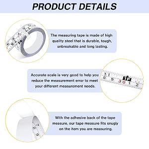 stick on tape measure