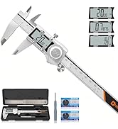 HARDELL Digital Caliper, IP54 Calipers with ABS Function, All-Metal Digital Micrometer Auto-Off, ...