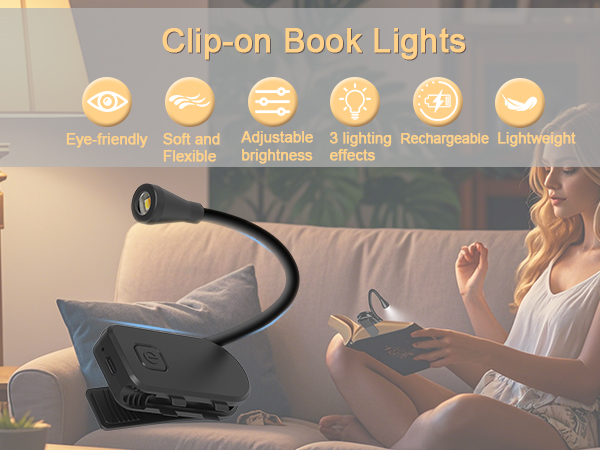 led neck book light