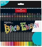 Faber-Castell Black Edition Colored Pencils, Classic 1 Count (Pack of 50)
