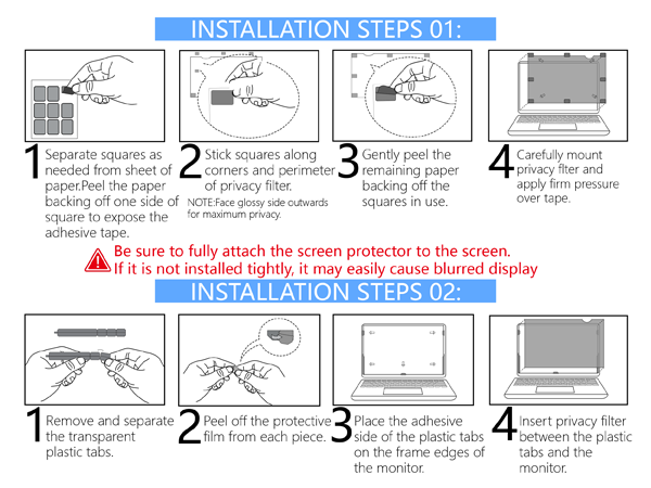 Laptop Privacy Screen Shield