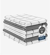 Lane Linen 100% Cotton Multiweave Towel set of 6 and 12