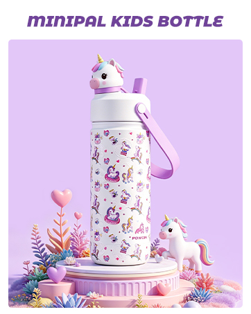 Kids Insulated Water Bottle with Soft Animal Head