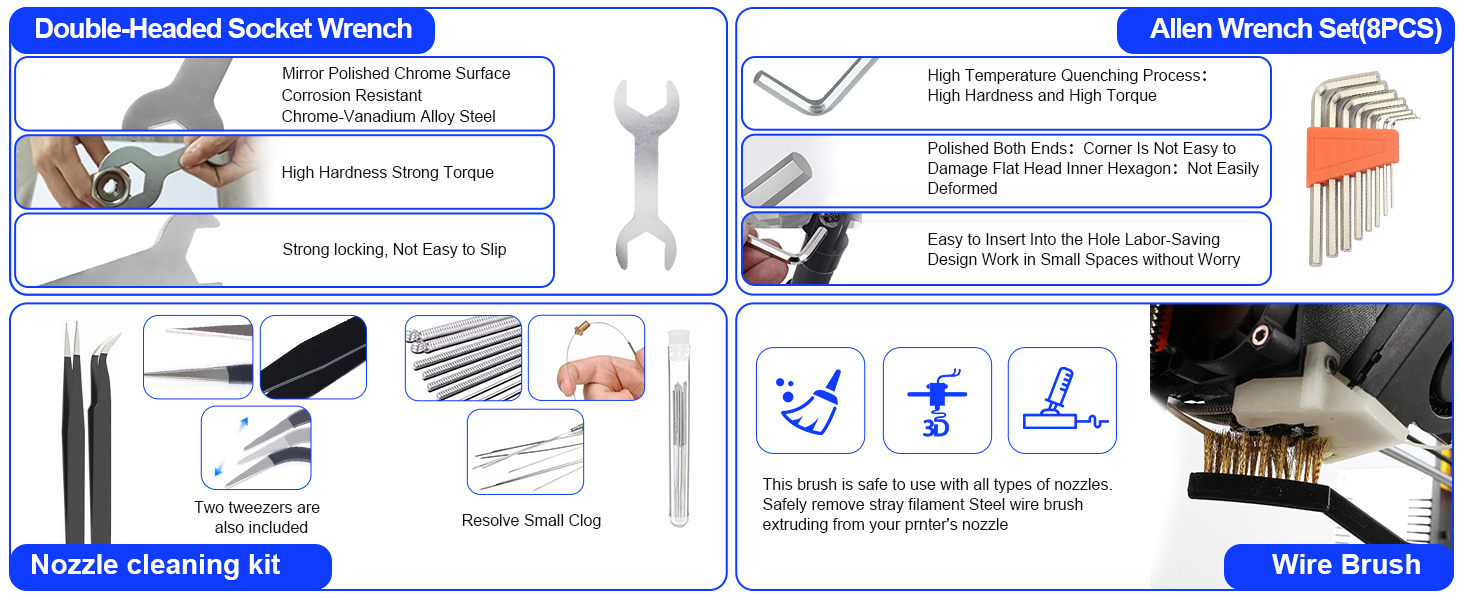 3D Printer Tools &amp; Accessories Kit