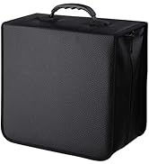 CCidea CD Case DVD Holder Storage, 400 Capacity DVD Cases Organizer Portable Cd Wallet Binder for...