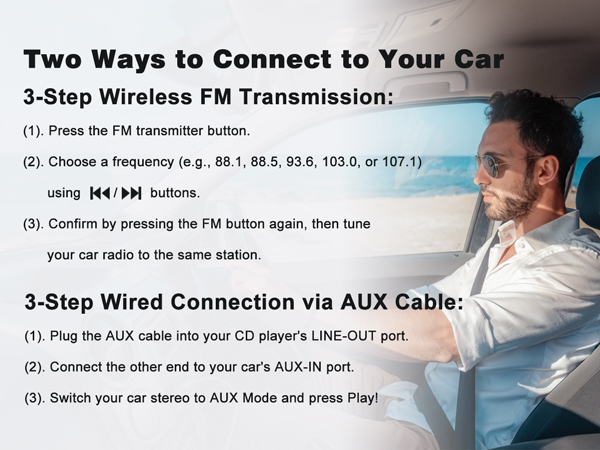 portable cd player with bluetooth