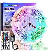 32.8FT LED Strip Lights, HitLights RGB SMD5050 Color Changing LED Strip Light kit, LED Tape Light...