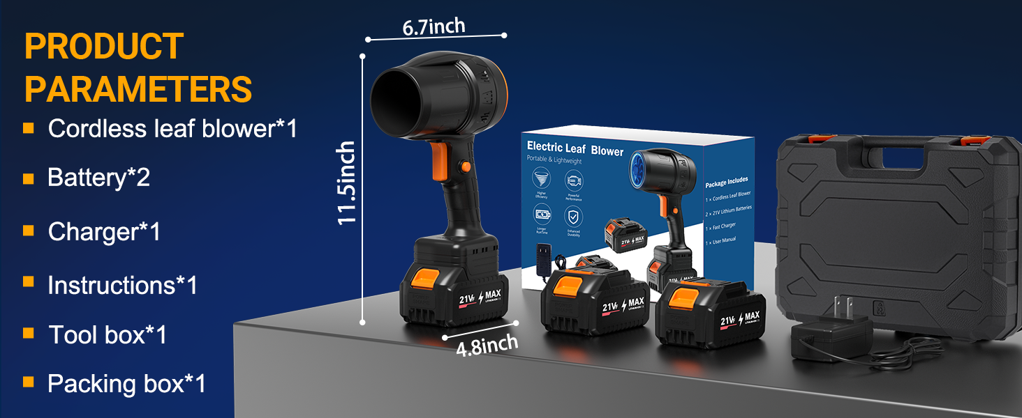 Hand-held Leaf Blower Cordless