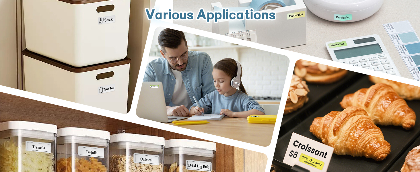 label maker machine with tape label printer labeler label machines