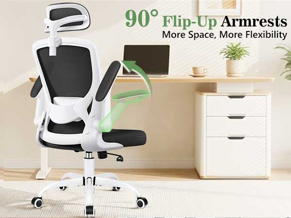 office chair with fil-up armrest