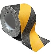 Danlaila 4 Inch x 60 Feet Grip Tape for Stairs, Anti Slip Tape Outdoor Waterproof, Black/Yellow S...