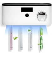 Toothbrush Sterilization Holder for Bathrooms,LXIANGN USB Rechargeable Toothbrush Holder Wall Mou...