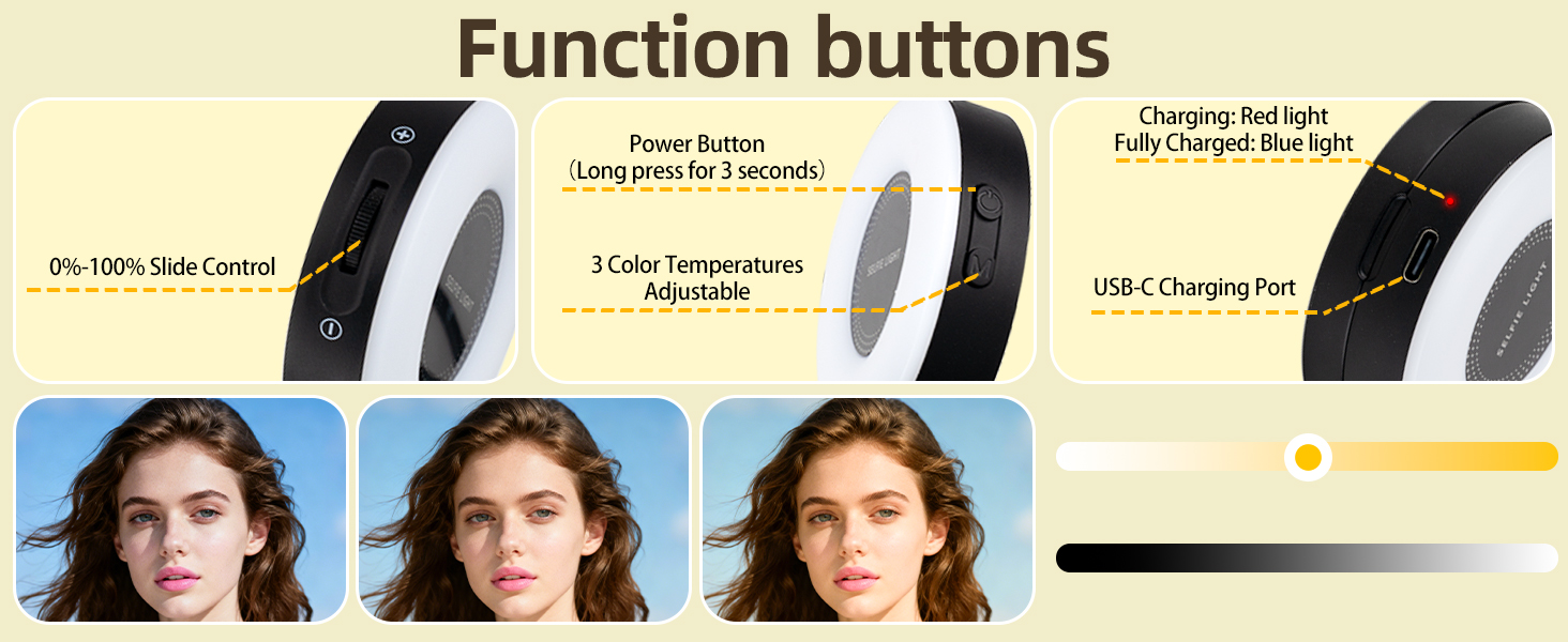 magnetic beauty selfie light