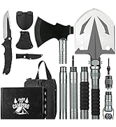 ZENHOSIT Survival Shovel with Camping Axe: Multifunctional Tactical Gear for Outdoor Adventure - ...