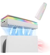 JDGPOKOO Dustproof PS5 Cooling Fan, PS5 Fan with 7 Modes RGB Light, Low Noise Cooler for Playstat...