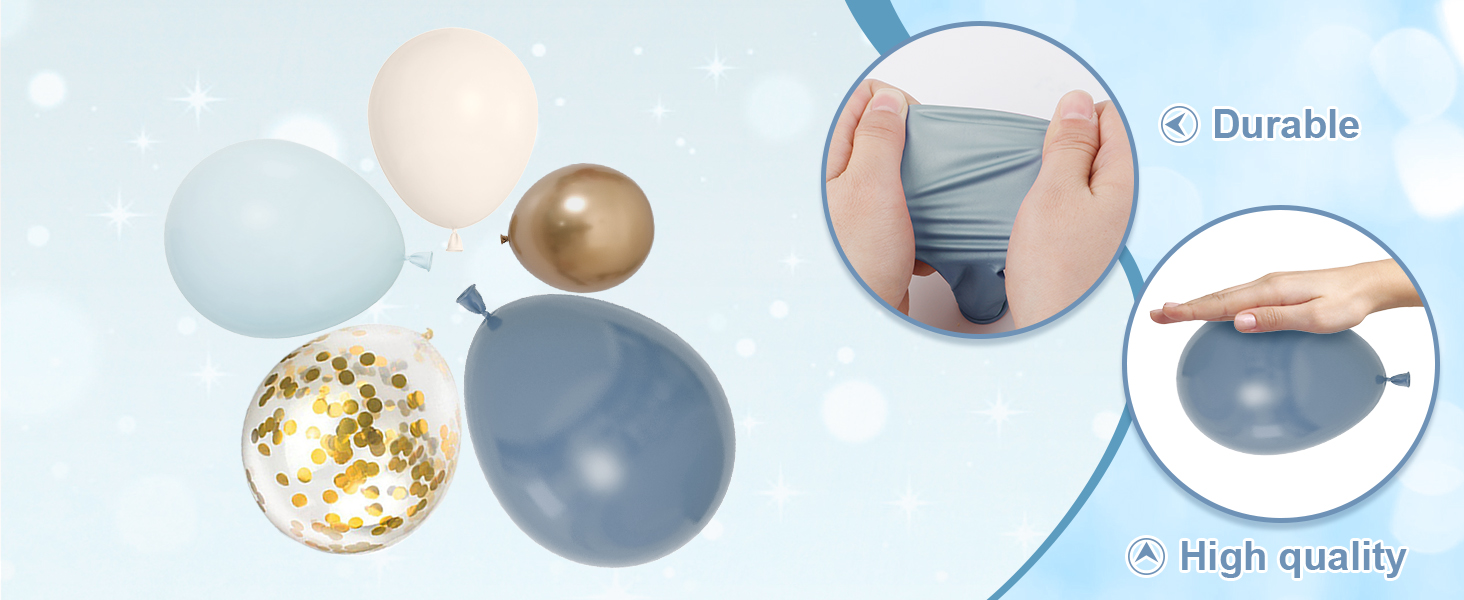  dusty blue balloon arch 