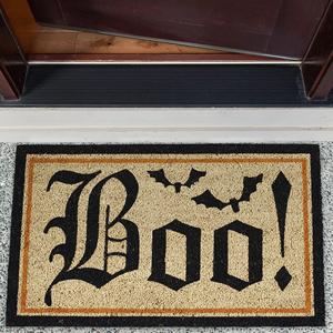 outdoor, halloween, decorations, boo, witches, doormats, patio, entryway, welcome, greeting