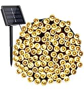 Toodour Solar String Lights, 72ft 200 LED 8 Modes Outdoor String Lights, Waterproof Solar Fairy L...