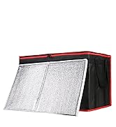CIVJET 1-Pack Insulated Food Delivery Bag with Hard Bottom, XXX-Large Commercial Food Warmers for...