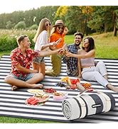 G GOOD GAIN Picnic Blankets Waterproof - 80"x80" Outdoor Blanket Extra Large Sand Free Foldable w...