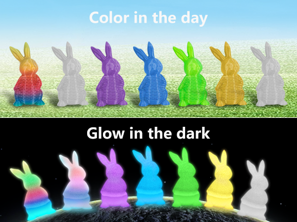glow in dark 3d printer filament