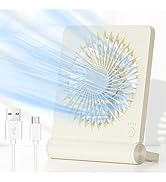 JOSTRY Mini Desk Fan with Strong Airflow,Portable Personal Fan Rechargeable,3 Speed Adjustable De...
