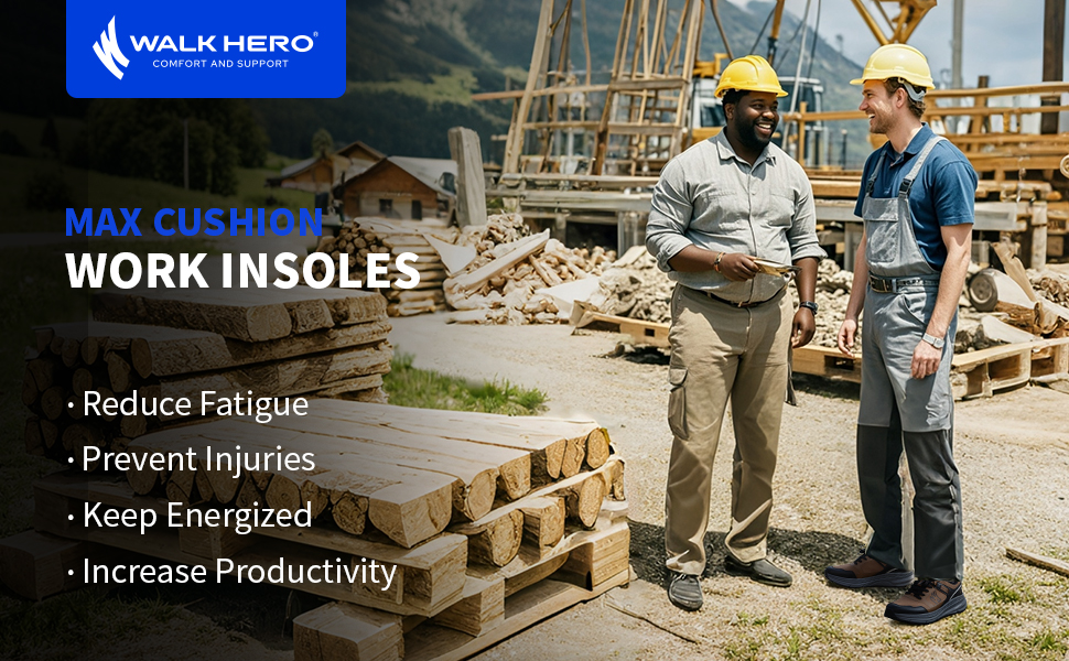 max cushion work insoles