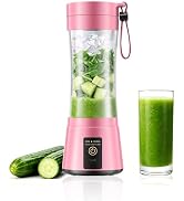 Portable Mini Smoothies Blender Cordless | 380ML Juice Cup, BPA Free, High Blending Speed, Easy t...