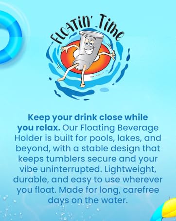 floating cup holder for pool floating cup holder