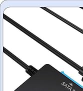 Hard Drive Reader, USB 3.0 to SATA Adapter &amp; Duplicator for Internal 2.5'' SSD 3.5'' HDD with 12V...