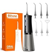 Bitvae Water Dental Flosser for Teeth, Cordless Water Teeth Cleaner Picks, 3 Modes 5 Intensities,...