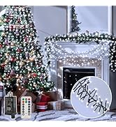 Ollny Cluster Lights for Christmas Tree, 1000LED 49ft Cool White Christmas Lights Outdoor 8 Modes...