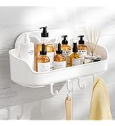 LUXEAR Shower Caddy Suction Cup NO-Drilling Removable Bathroom Shower Shelf Powerful Shower Organ...