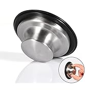 RQYEKDO Kitchen Sink Stopper, Stainless Steel 3-1/2 inch Universal Sink Plug Cover for Garbage Di...