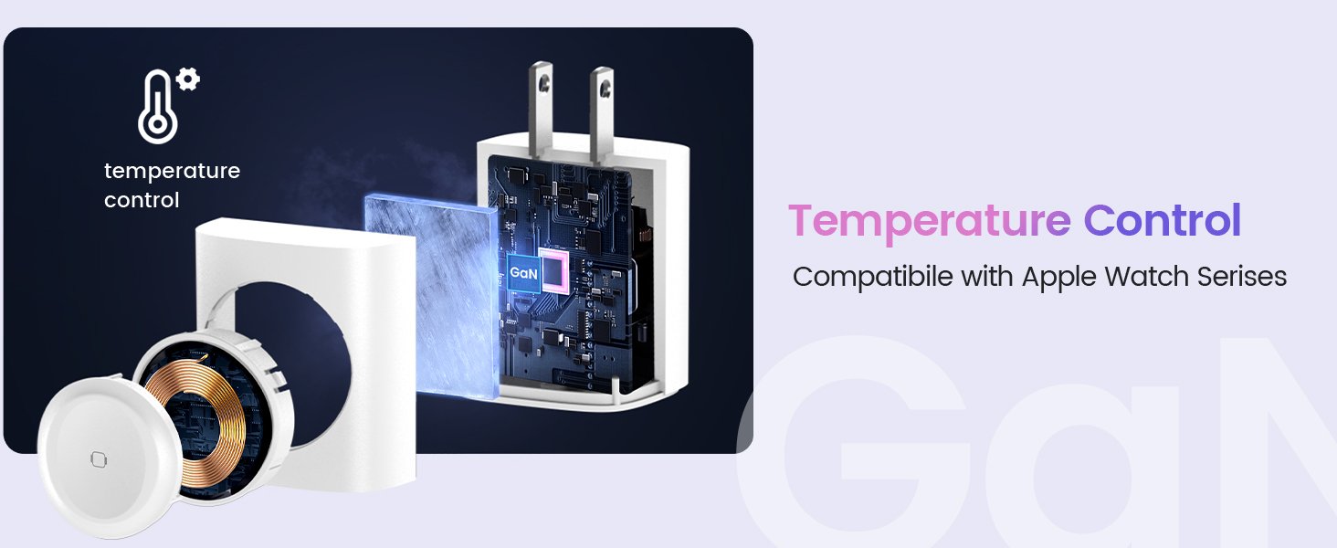 Temperature control compatibile with apple watch serises