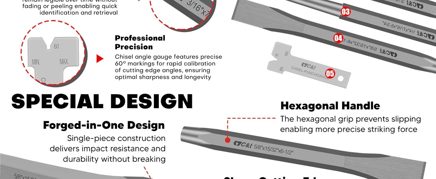 16Piece Punch and Chisel