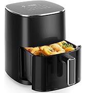 Sweetcrispy 6QT Air Fryer with Window, Square Airfryer Oven 12-in-1 for Family, 400°F Rapid Air C...