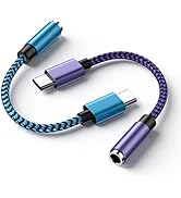 USB Type C to 3.5mm Headphone Jack Adapter 2Pack for iPhone 15/15 Pro/15 Pro Max/15 Plus,Samsung ...