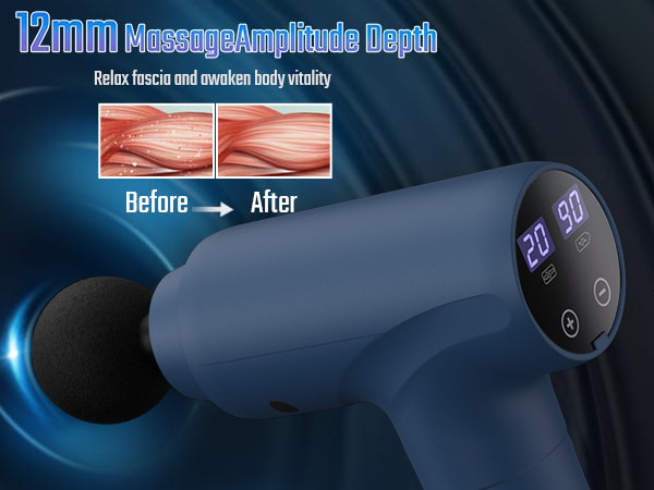 cotsoco Massage Gun, Muscle Massage Gun Deep Tissue Back Massager with Silent Brushless Motor