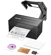 Arrvel Bluetooth Thermal Shipping Label Printer with Stand, Wireless 4x6 Label Printer for Small ...