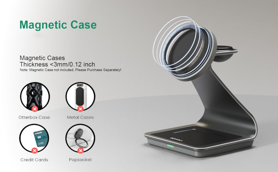 Super Strong Magnetic Wireless Charger, Zero Drop Risk
