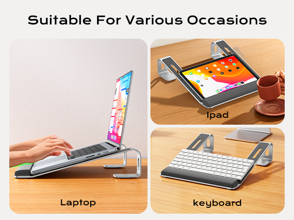 Adjustable laptop stand protable laptop riser swivel laptop stand travel laptop stand macbook stand