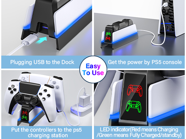 ps5 controller charging dock