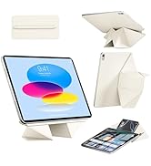 KTGGHG Dynamic Folio Case for iPad (A16) 11th/10th Generation (2025/2022), Removable Magnetic Bac...